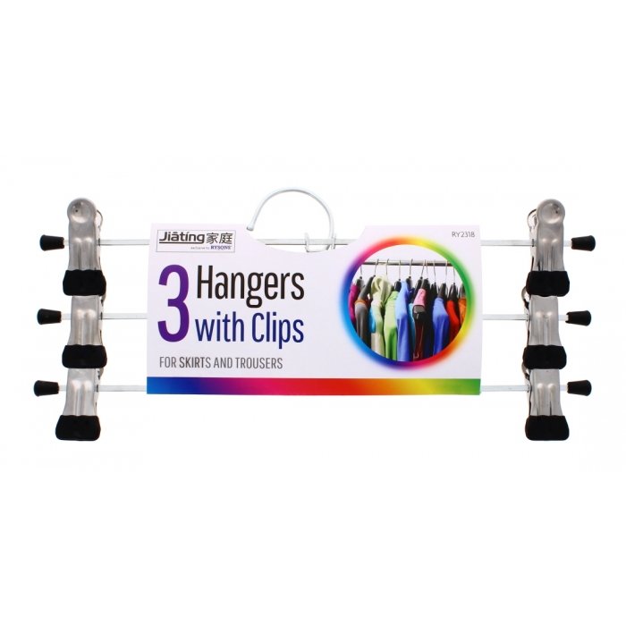 Rysons  3PK METAL TROUSER HANGER image