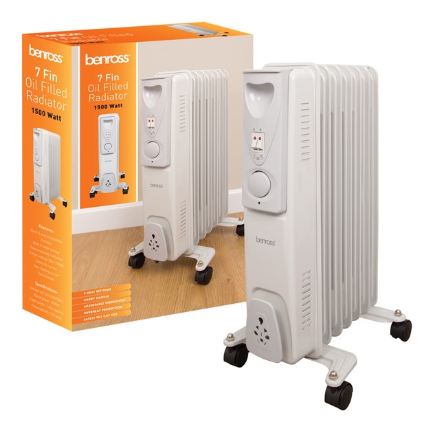 BENROSS  7 fin oil filled radiator 1500w image