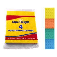 EGL Superbright 4pk Sponge Cloths