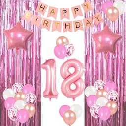 Unique Party 18" Pkg  Bday Blln 1