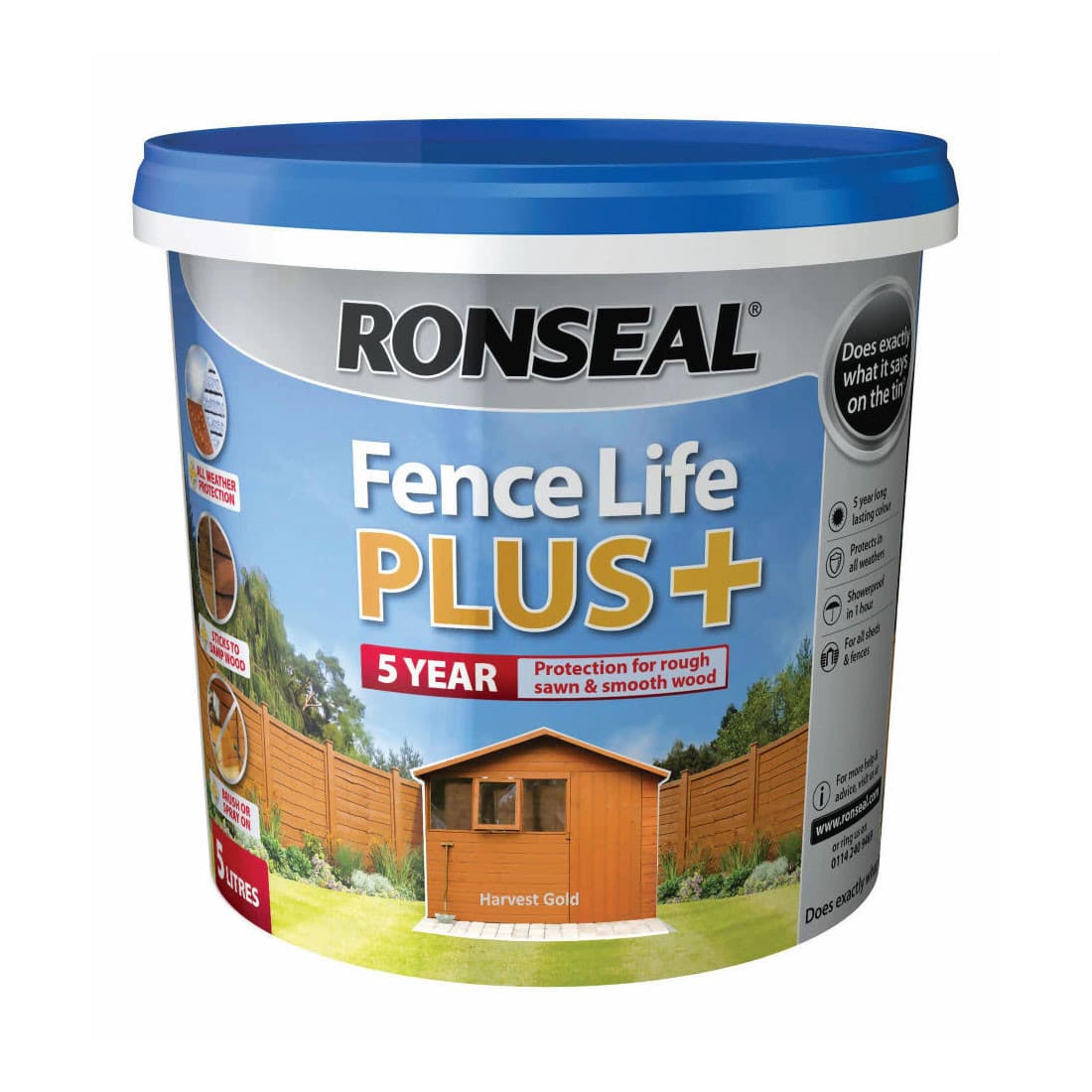 Ronseal  Fencelife plus harvest gold 5lt