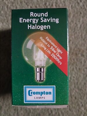 CROMPTON ROUND 42W CLEAR HALOGEN SBC-B15D 240V 45MM image