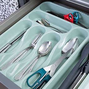 WHAM  casa Large Cutlery Tray Silver Sage