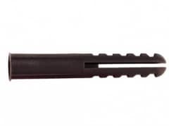 Plastic Wall Plug Brown To Fit 10-14 Pk100