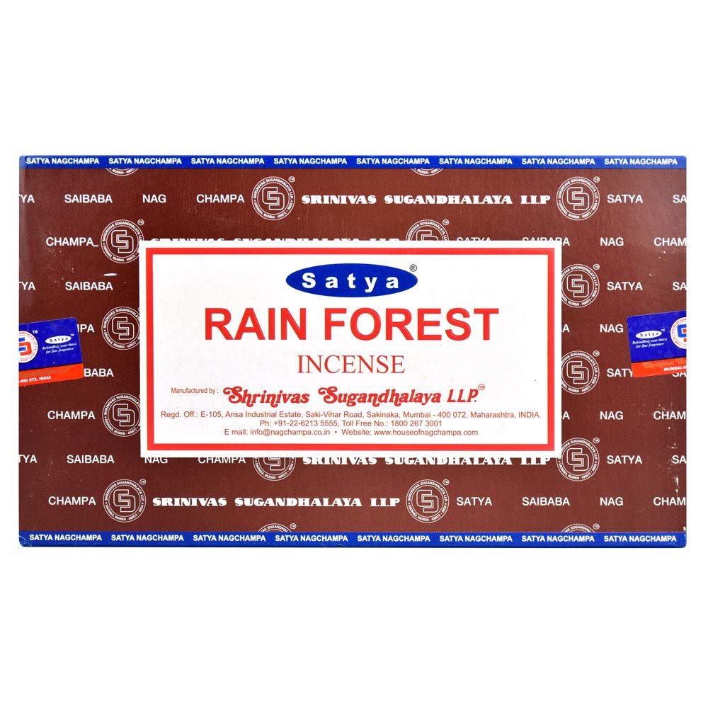 Satya  RAIN FOREST   Incense 15g x 12 image
