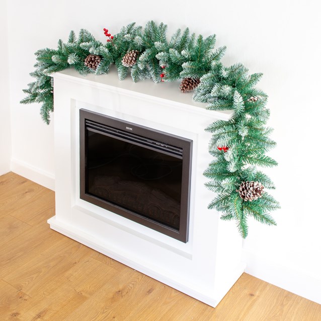 BENROSS 6FT Garland with Pinecones - image