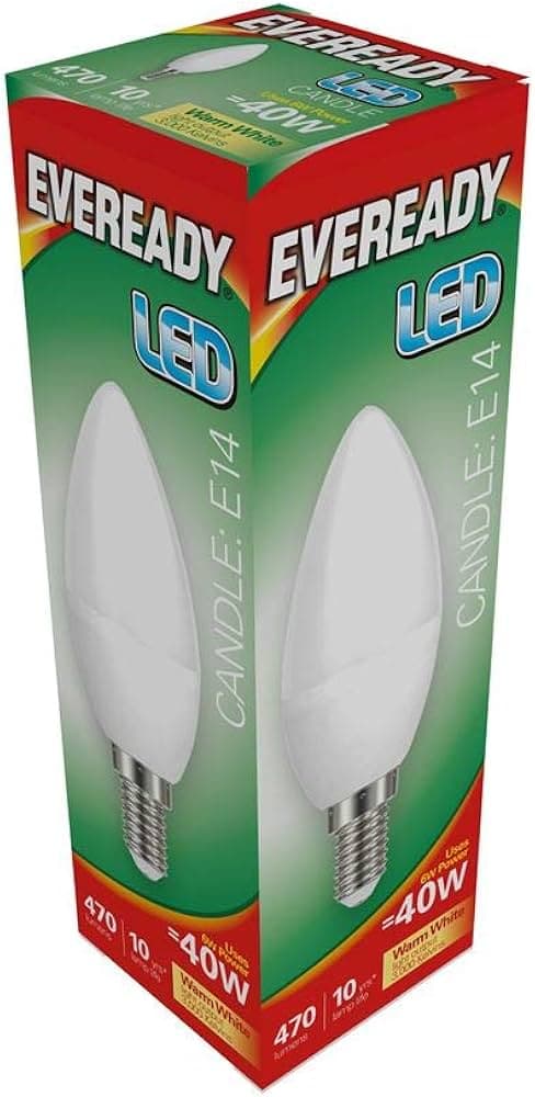 EVEREADY LED CANDLE 470LM OPAL E14
