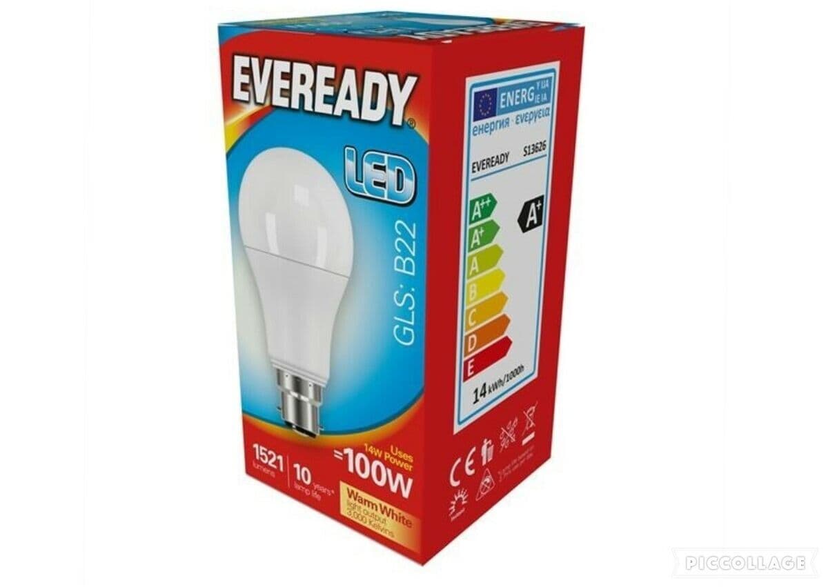 EVEREADY LED GLS 1521LM WARM WHITE