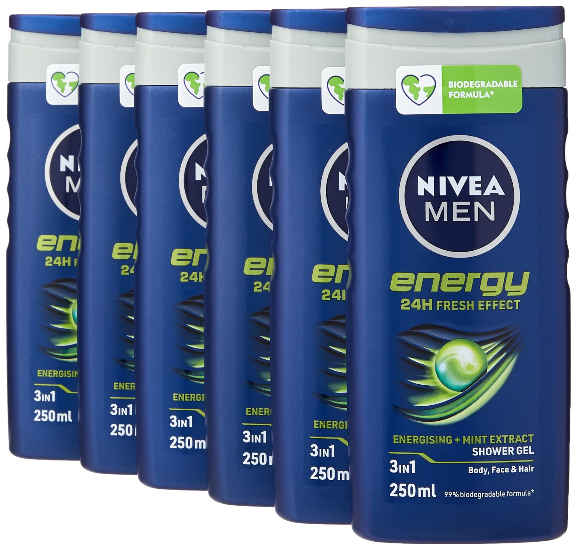 NIVEA SHOWER ENERGY FOR MEN 
pk6 image