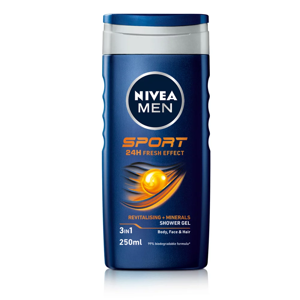 Nivea  SHOWER FOR MEN SPORT 24H FRESH 
pk 6 image