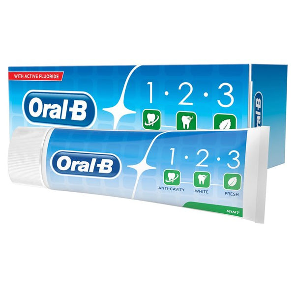 ORAL B TOOTHPASTE 1-2-3 MINT 
 
pk 12 image