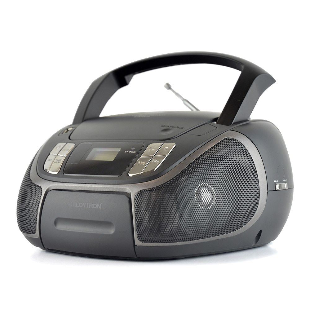 LLOYTRON  portable Stereo Cd Radio With Bluetooth Black image