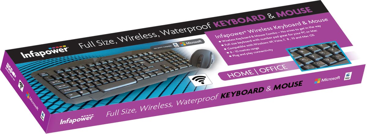 Infapower Wireless Keyboard/Mouse Combo	