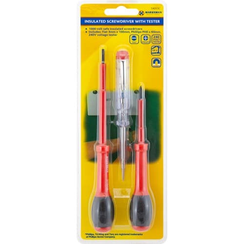 NT Marksman 2pc Screwdriver Set With Tester