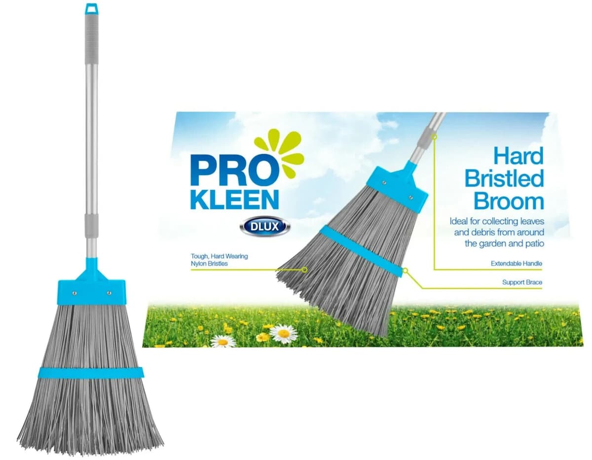 ZM Pro Kleen Hard Bristled Broom