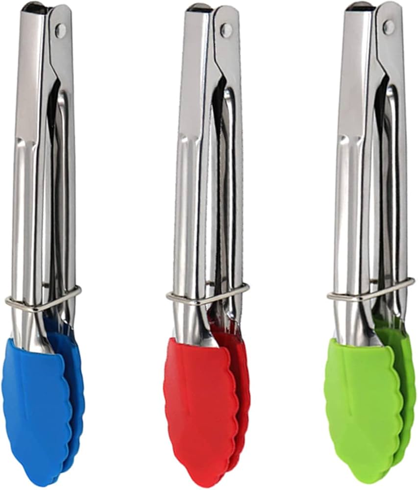 NT 7" Tongs With Silicone Head image