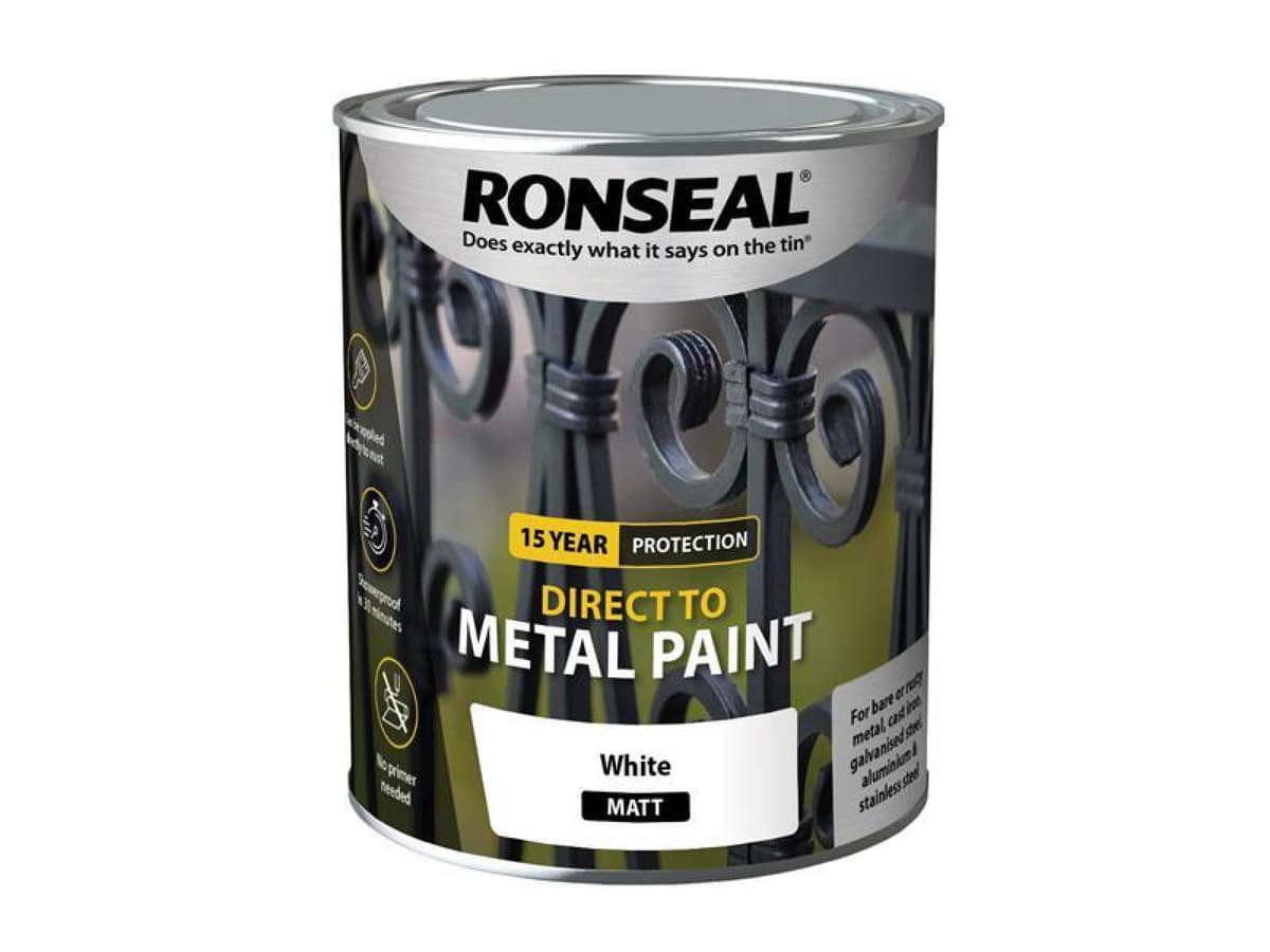 Ronseal direct to metal white gloss 750ml