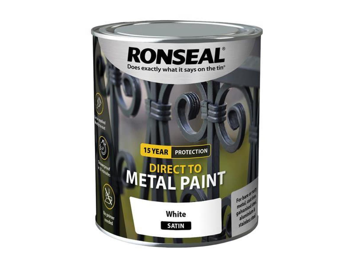Ronseal direct to metal white satin 750ml