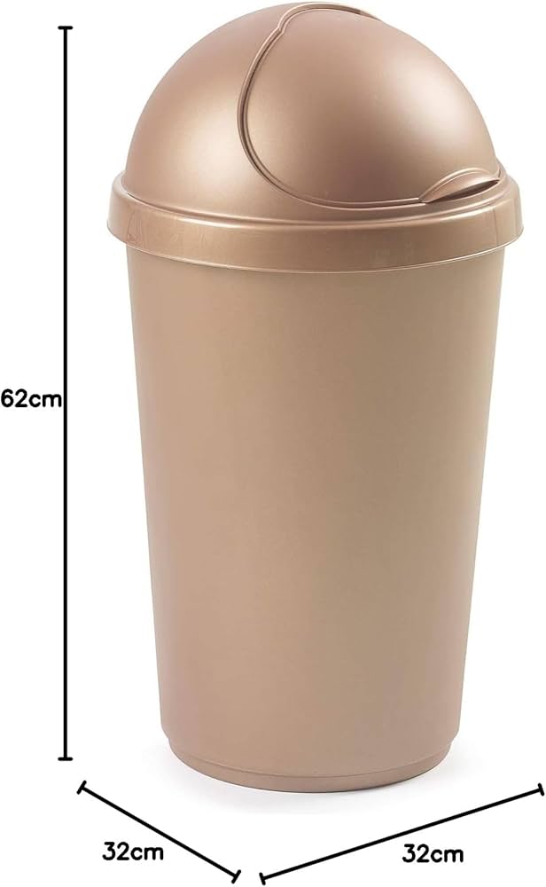 WHITEFURZE  30l Bullet Bin And Lids Rose Gold  2 Cases image