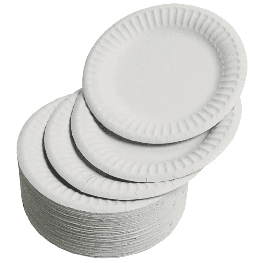 EXTRA VALUE PAPER PLATES 18cm PK100     
