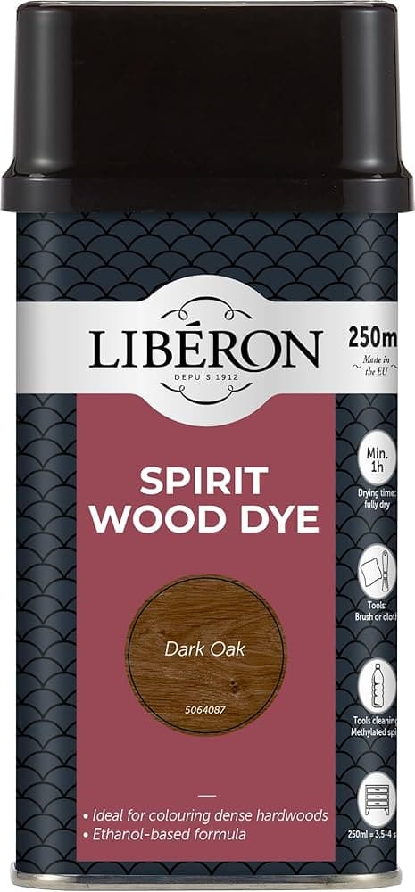 liberon Spirit Wood Dye Dark Oak  250ml 