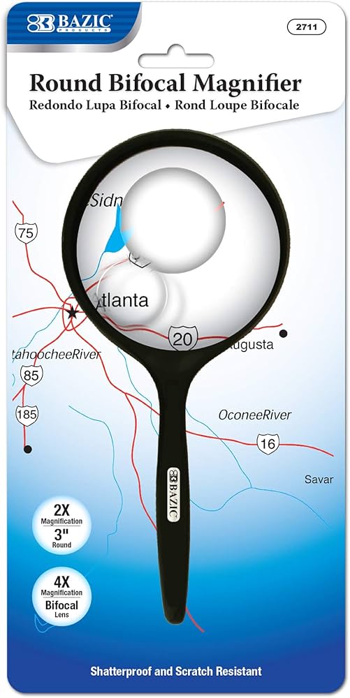 Bifocal magnifying glass image