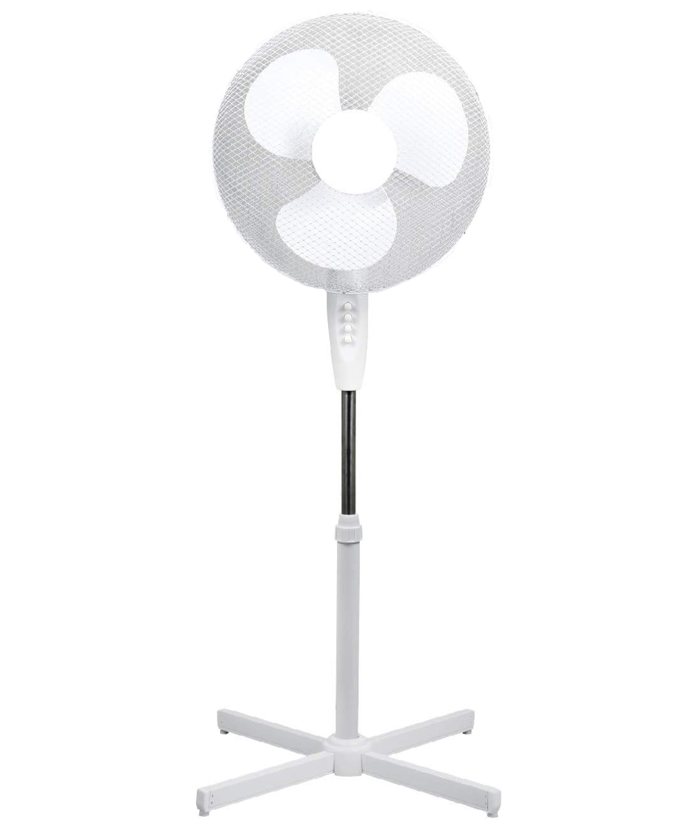 Oscillating 16" pedestal fan - cross base (white) image