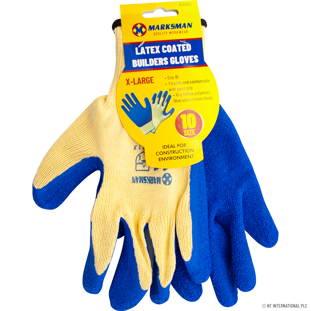 NT High Grade Latex Coated Gloves Xl/size 10 image