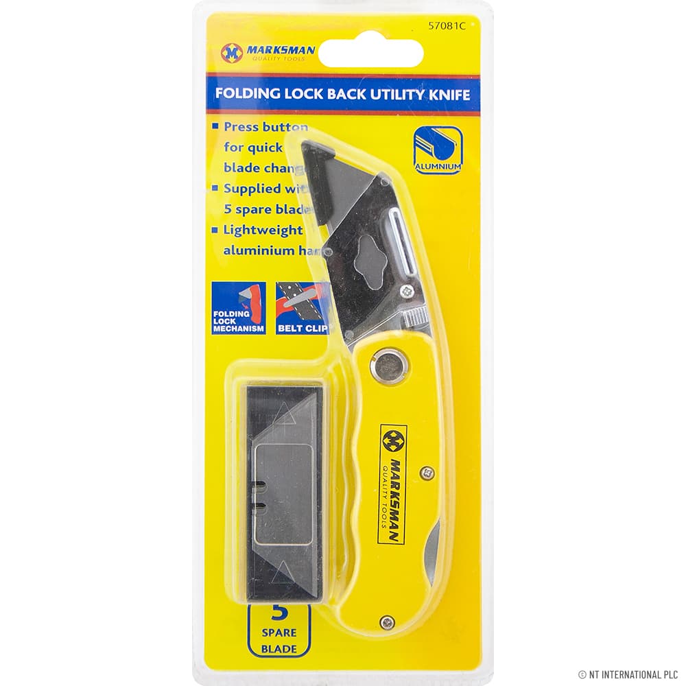 NT Folding Lock-back Knife With 5 Spare Blades