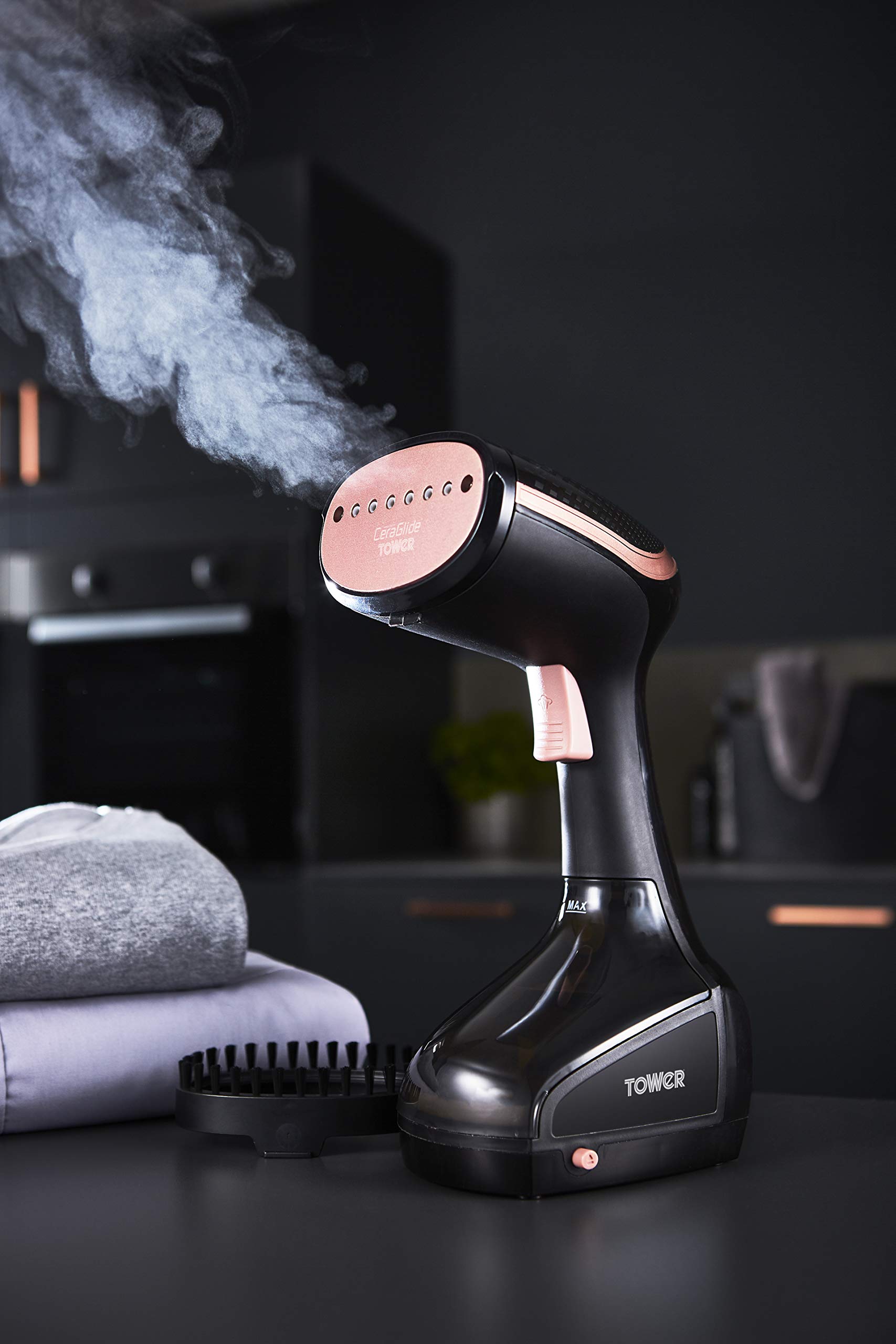 Tower Rose Gold Garment Steamer 1000w T22014RGB image