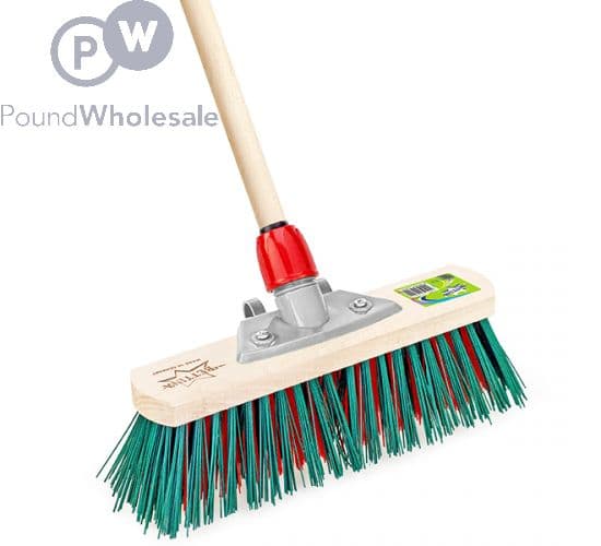 Bettina Wooden Outdoor Broom 11" With Handle