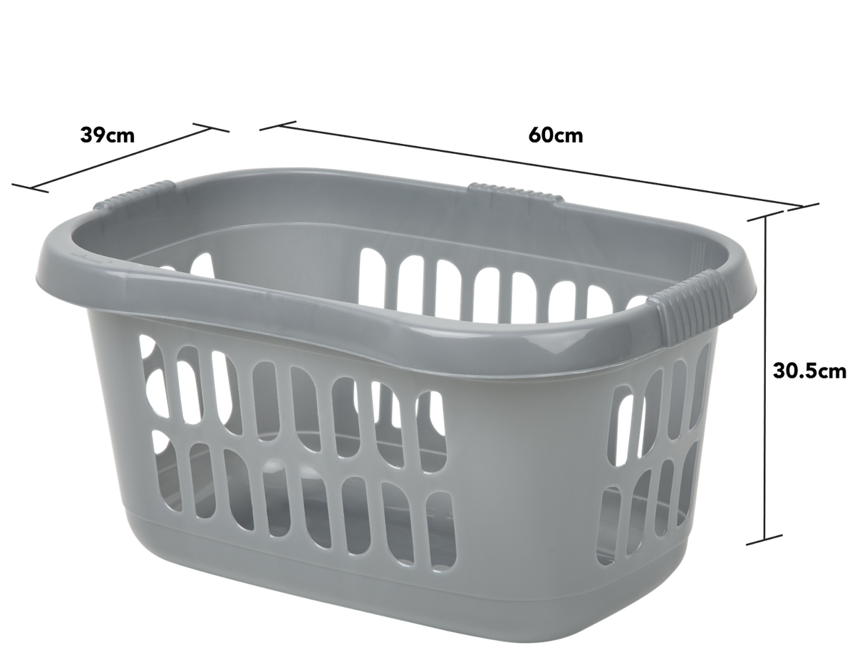 WHAM  casa Hipster Laundry Basket  Silver image