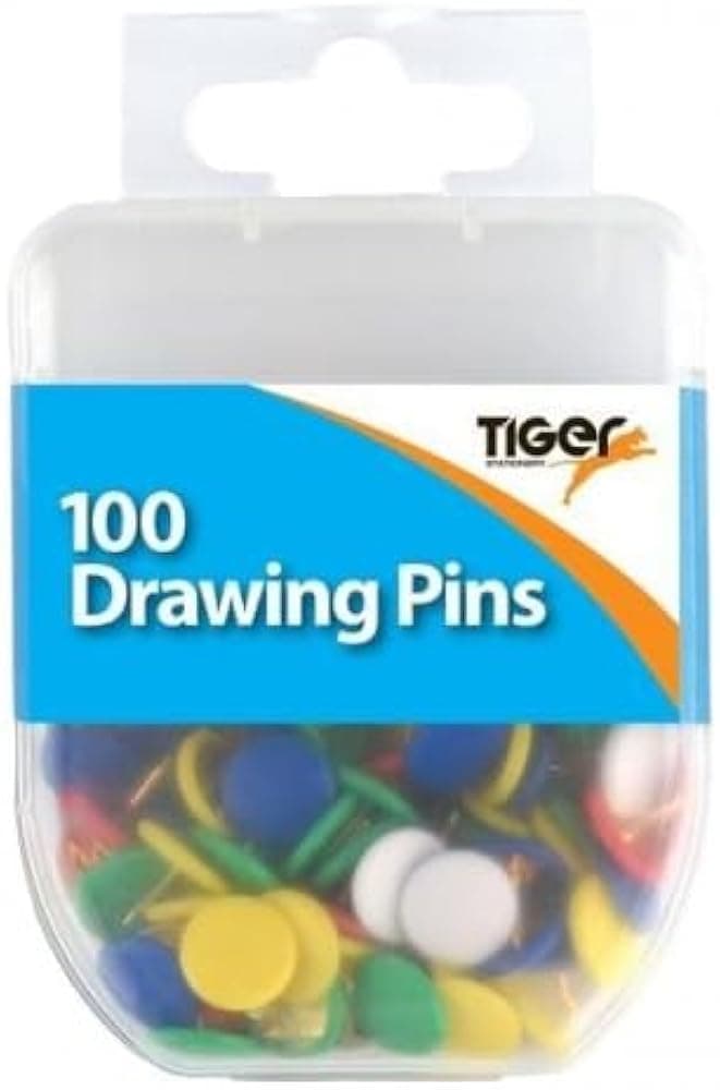 Tiger  Drawing Pins 100pcs