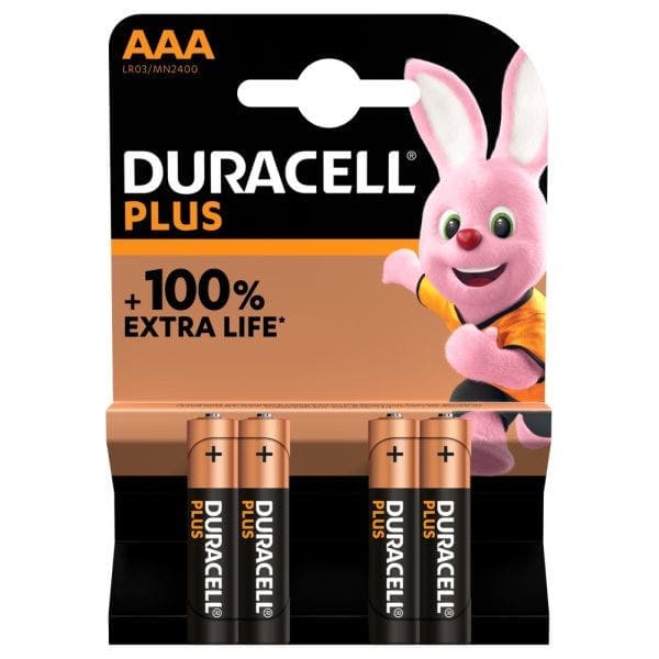 Duracell AAA/Mn2400 Plus 4pk