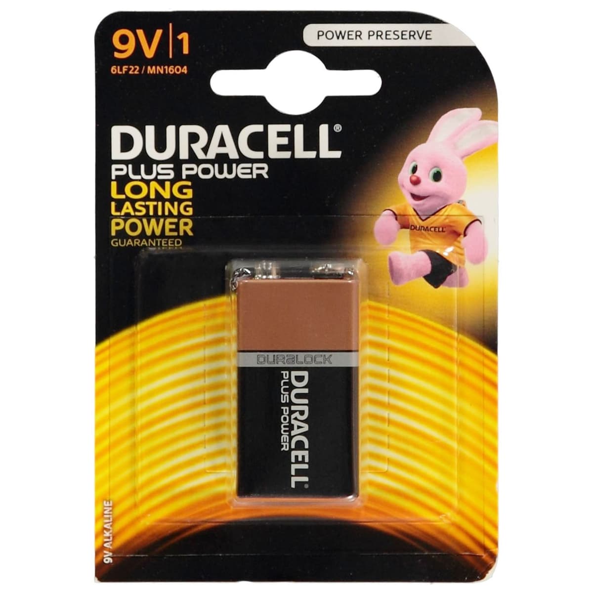 Duracell 9v/MN1604 Plus 1pk