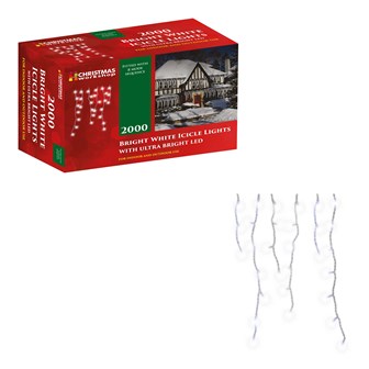 BENROSS 240 LED ICICLE CHASER LIGHT WARM WHITE image