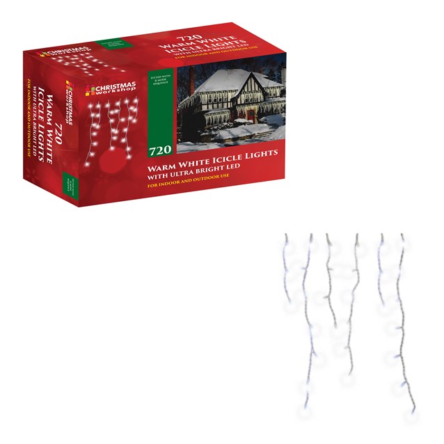 BENROSS 720 LED Icicle Chaser Lights- Warm White image