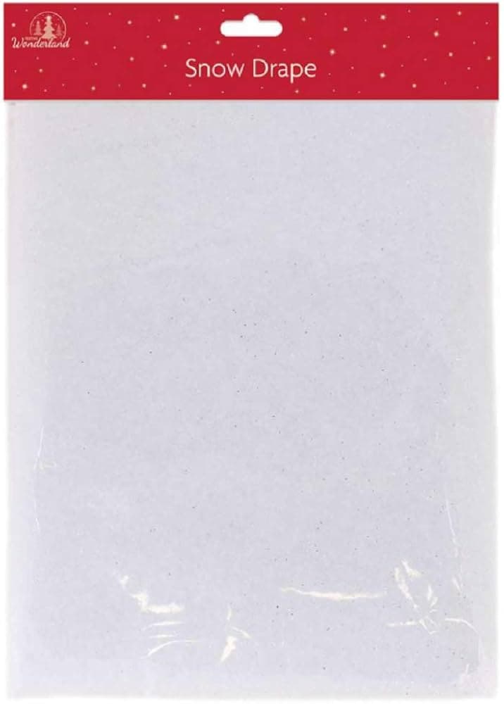 Tallon Snow Drape with Silver Glitter