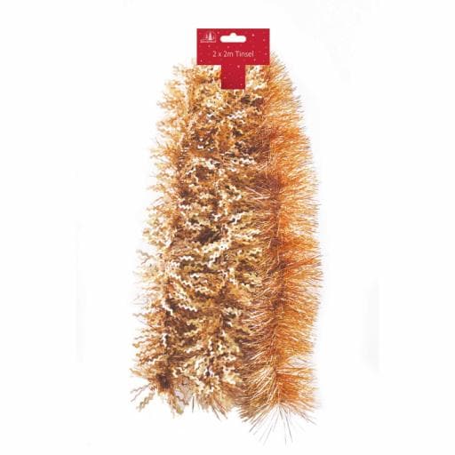 Tallon 2 Pack 2m Luxury Tinsel Shiny Fine Cut & Matt