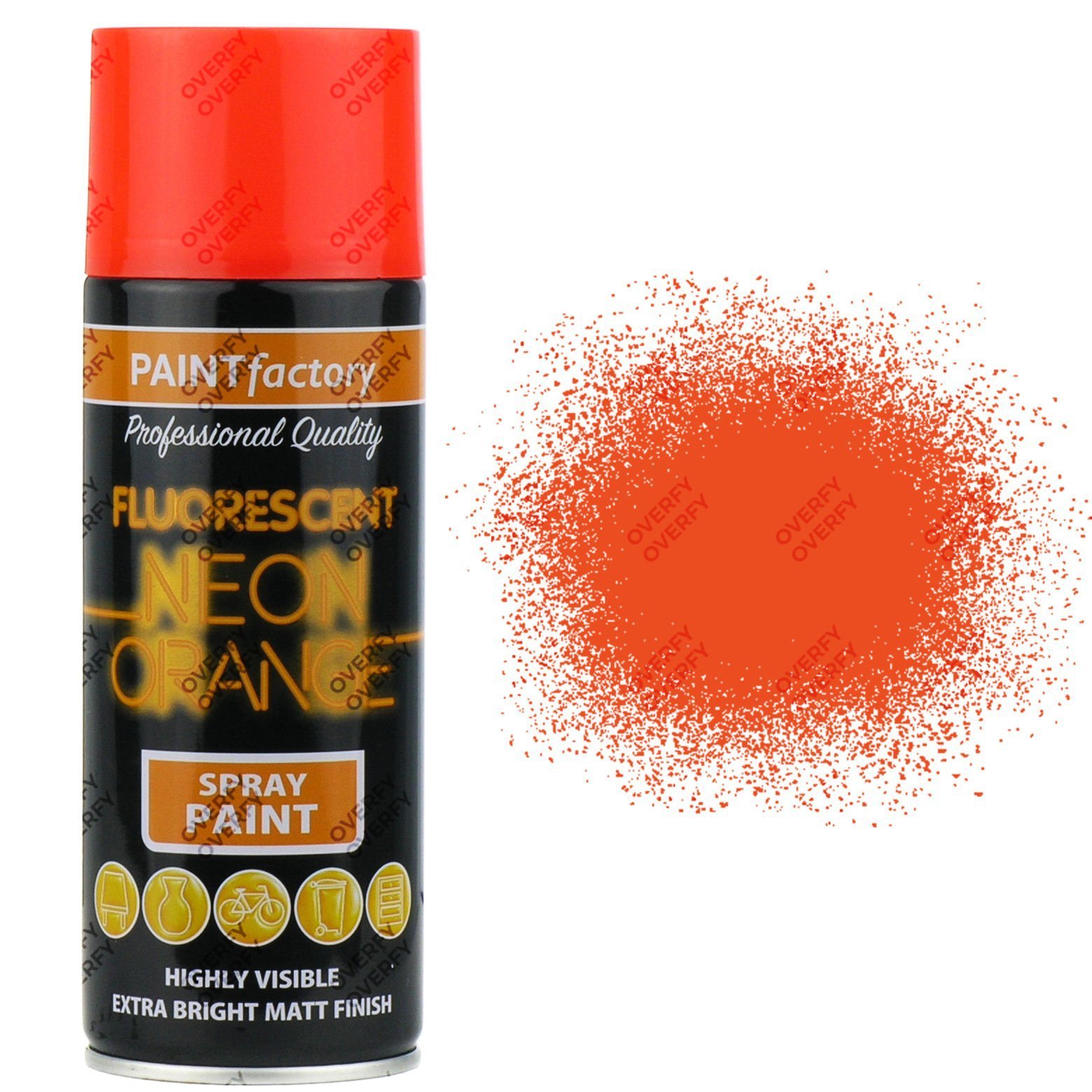 PF NEON ORANGE SPRAY PAINT 400ML image