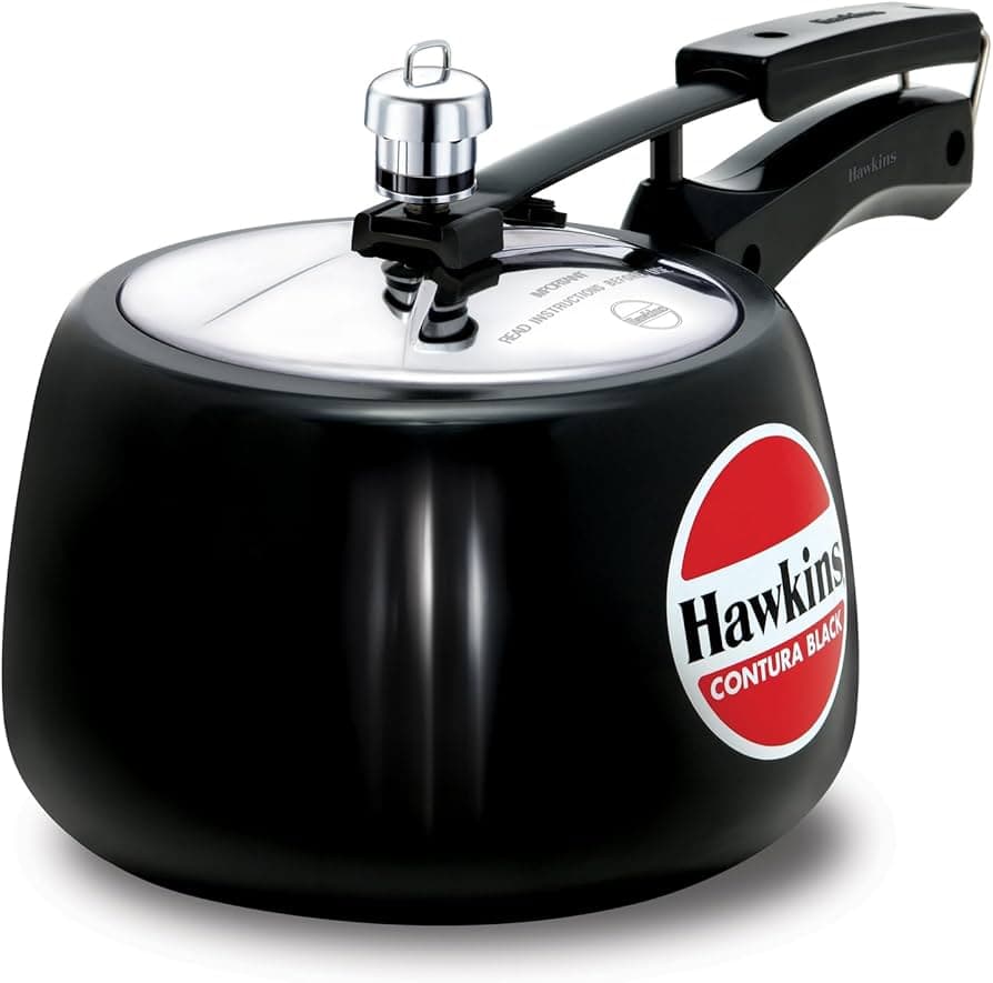 Hawkins Contura Pressure Cooker Black 3Ltr