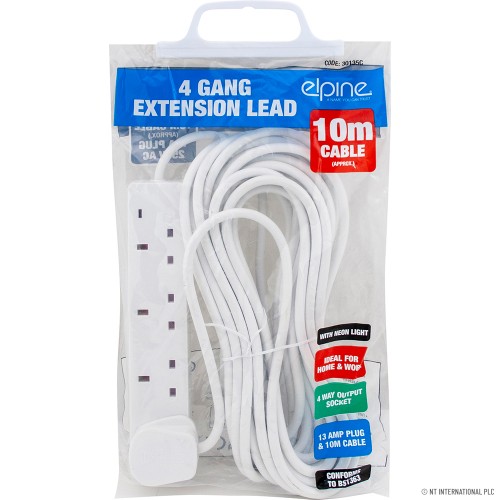 NT 4 Way 10m Extension Lead image