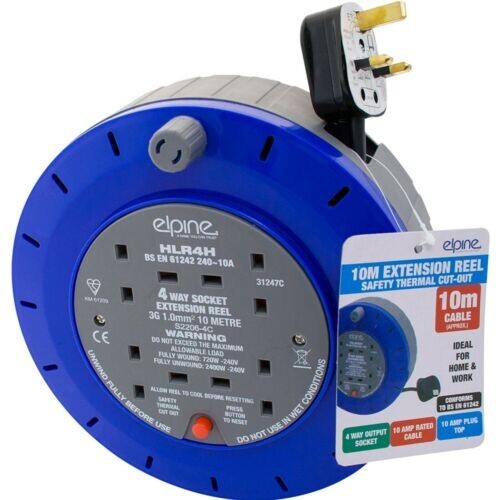 NT 4 Way Cable Reel 10m 10a image