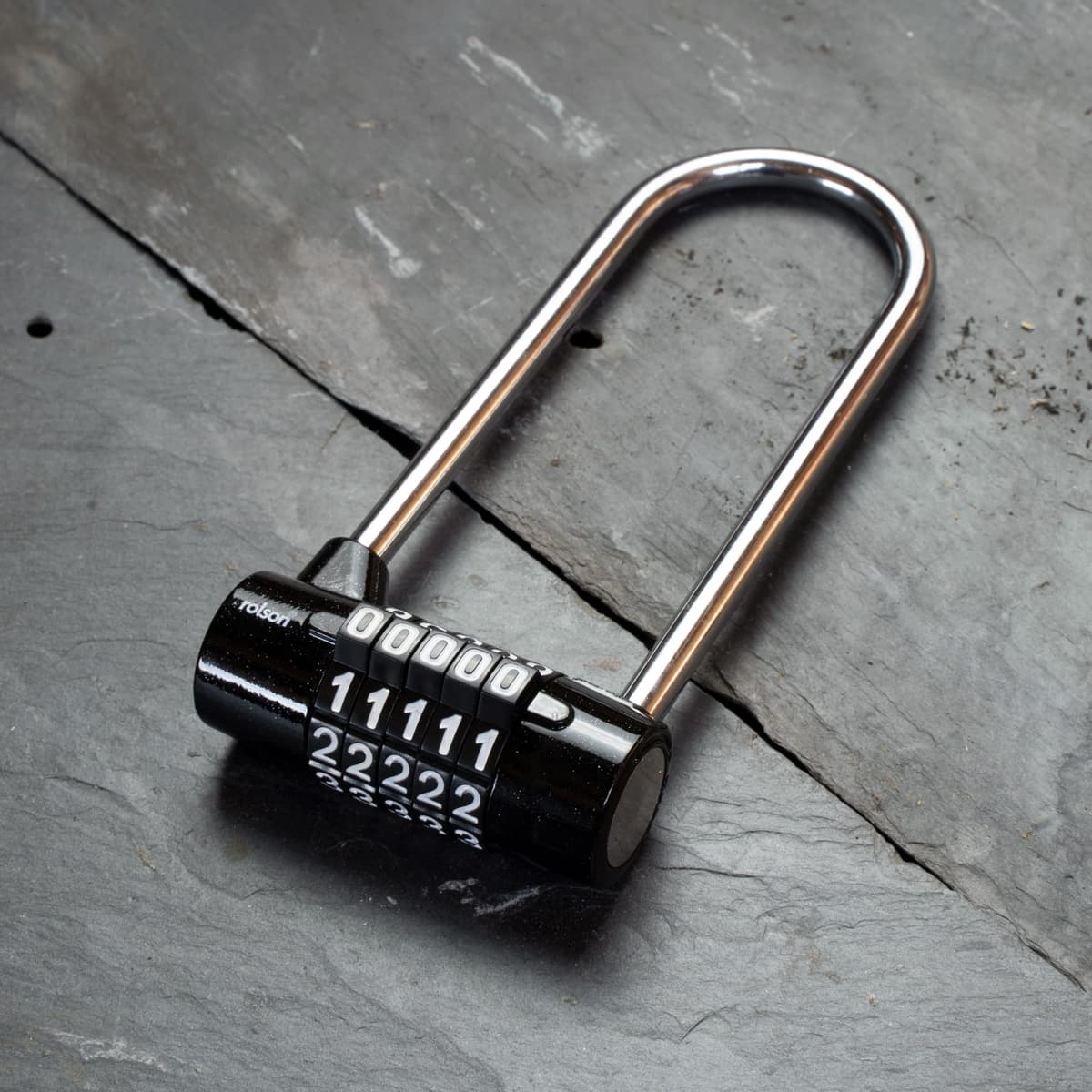 Rolson 5 Digit Long Shackle Combination Padlock