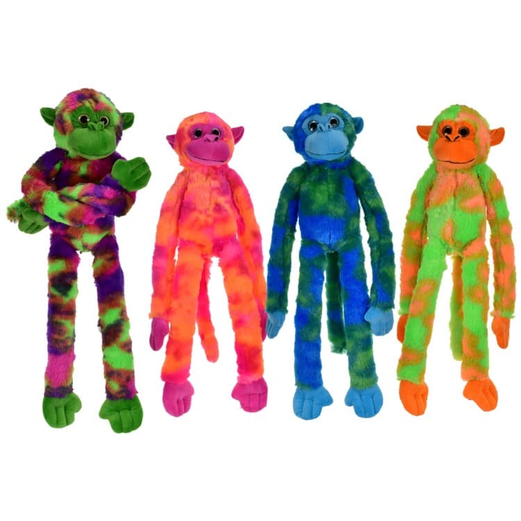 Kandy Toys 48cm Plush Hanging Monkeys (6 Asst Colours)