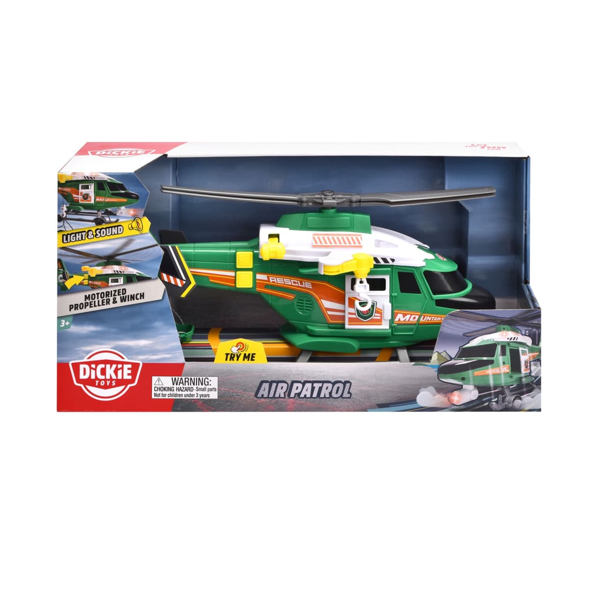 Kandy Toys Emergency Vehicles (4 Pack) "try Me" In Open Touch Box