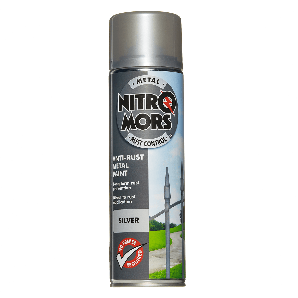 Nitromors Anti-Rust Smooth Metal Paint Aerosol Silver500ml