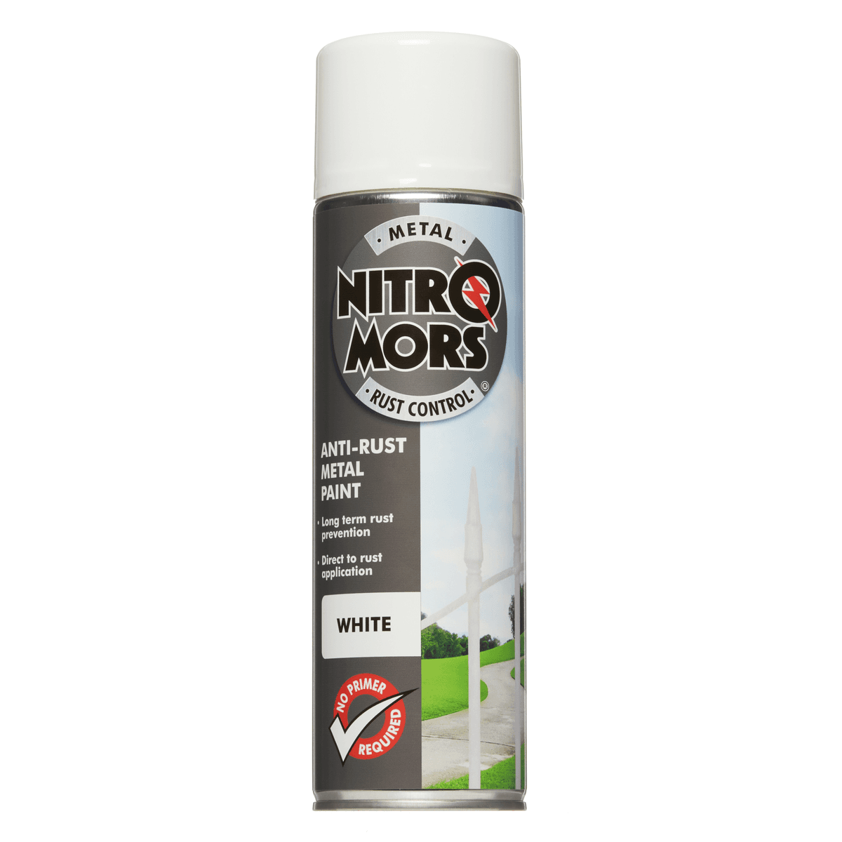 Nitromors Anti-Rust Smooth Metal Paint Aerosol White500ml