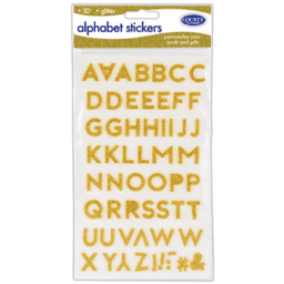 County Gold Alphabet Stickers 1