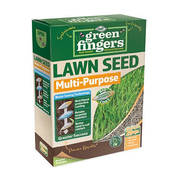 DOFF  Greenfingers Lawn Seed + Bio Coat 500g